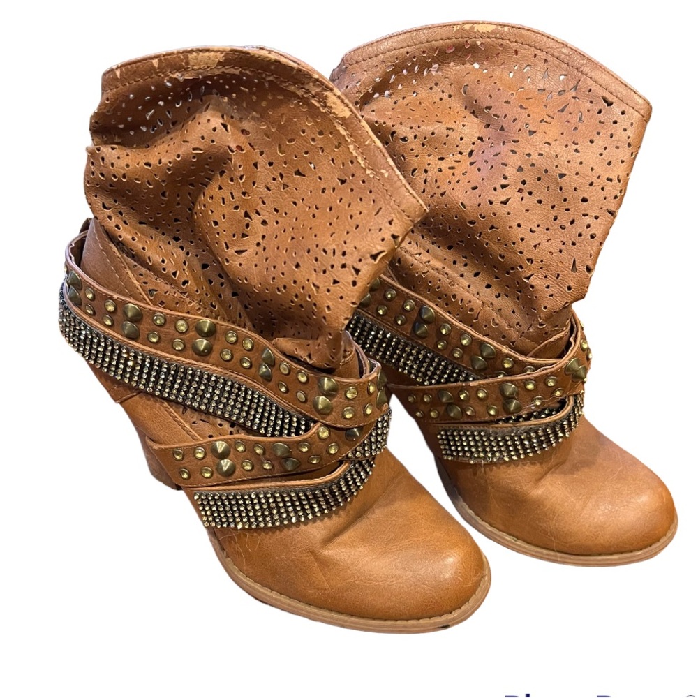 Not Rated Studded and Blinged Bootie